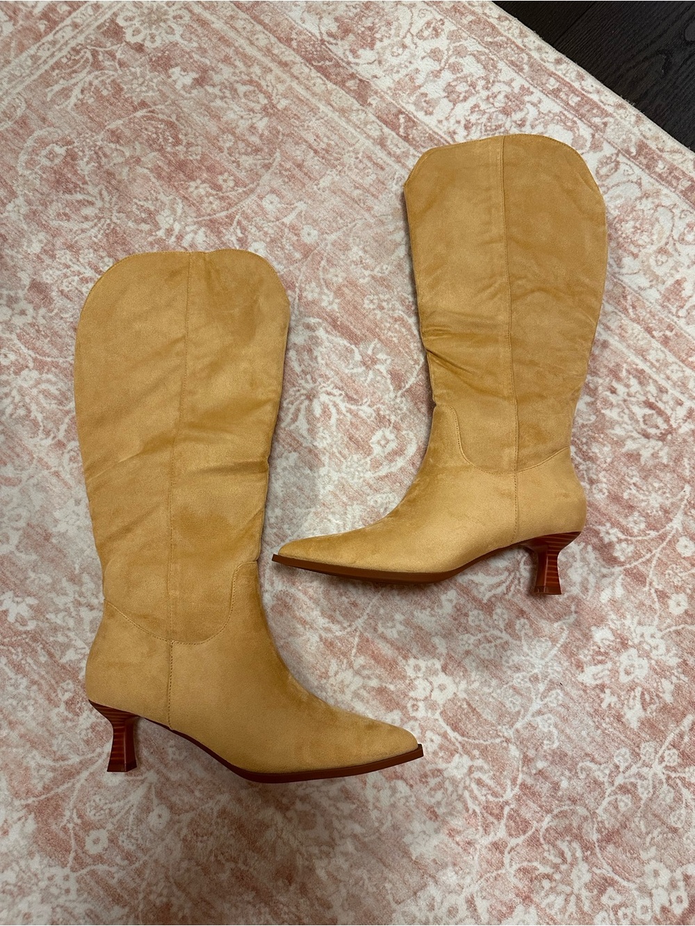 NWT 🤎 Faux Suede Knee High Boots - Picture 6 of 9
